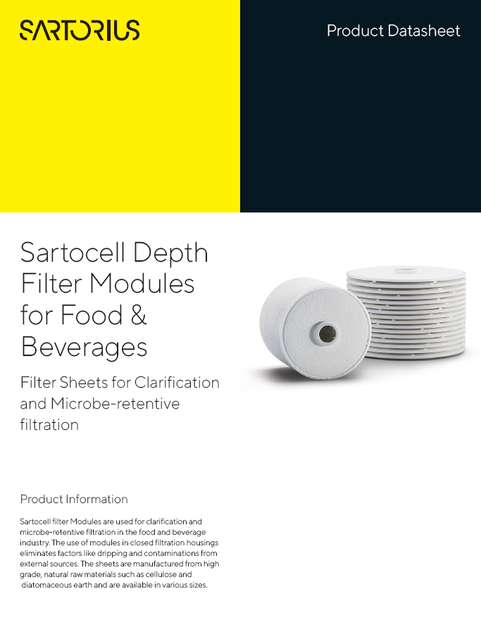 Sartocell filteri za prehrambenu industriju - Sartorius Croatia