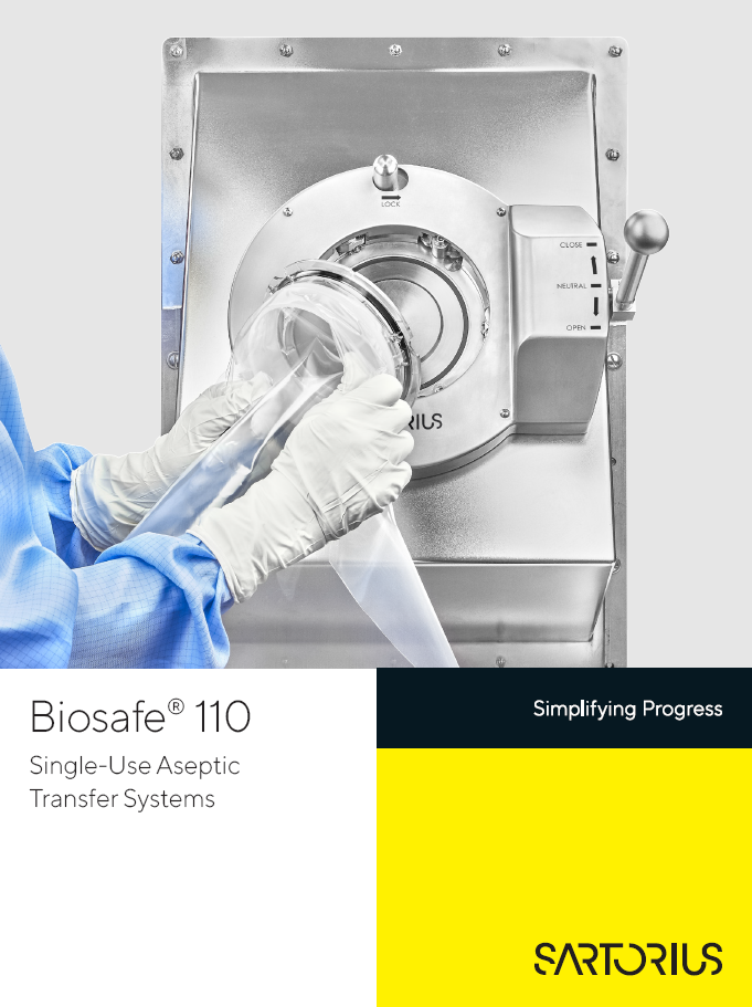  Biosafe® 110: Single-Use Aseptic Transfer Systems - Sartorius Croatia