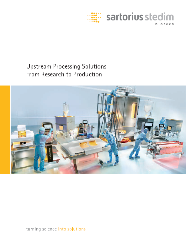 Upstream Processing Solutions From Research to Production - Sartorius Croatia